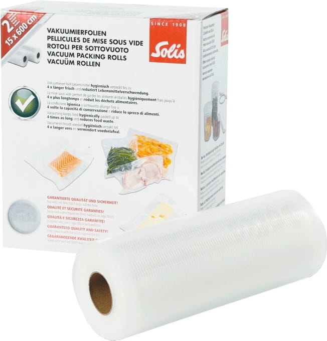 Рифлёная плёнка для вакуумной упаковки SOLIS VAC 15x600 (2 рулона) - 1
