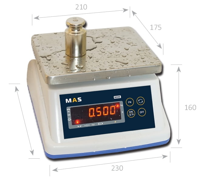 Торговые электронные весы MAS MSWE-03D - 2