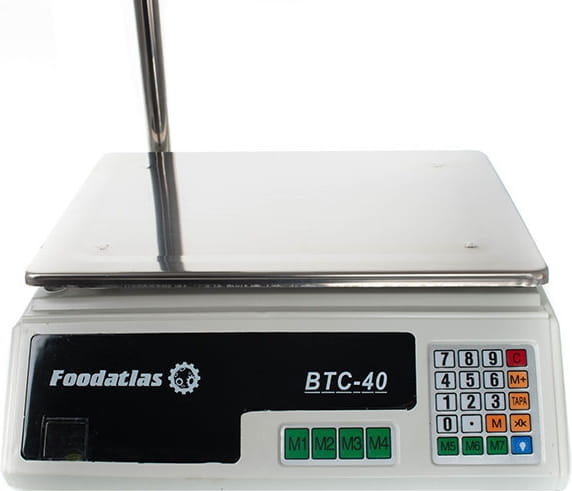 Торговые электронные весы FOODATLAS BTC-40 40кг/2г - 3