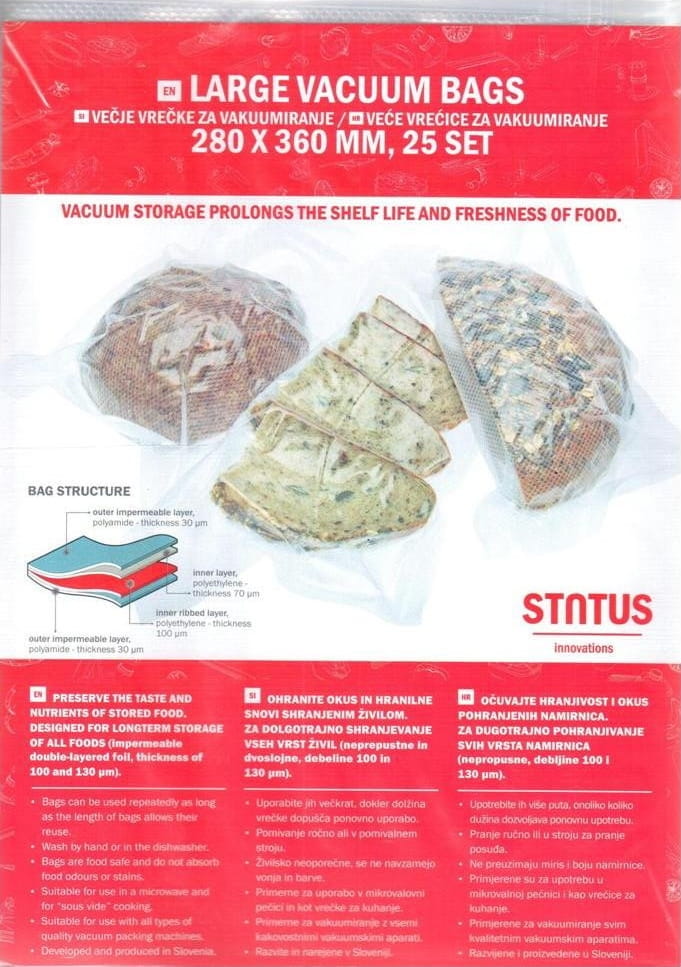Вакуумные пакеты STATUS VB 28x36-25 (25 шт) - 1
