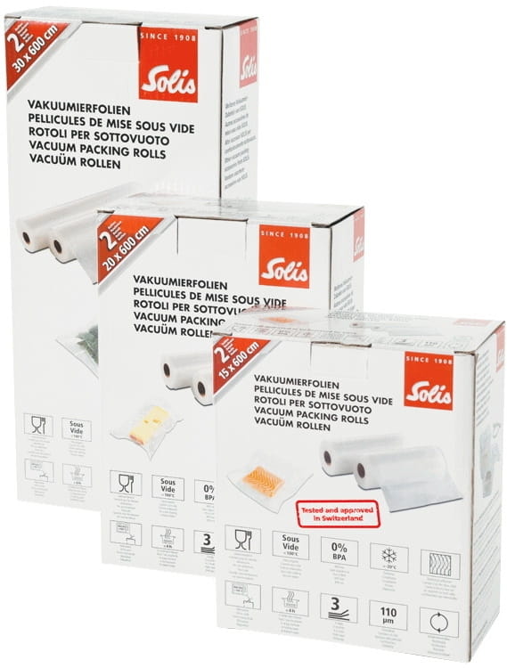 Рифлёная плёнка для вакуумной упаковки SOLIS VAC 15x600 (2 рулона) - 5