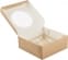 Картонная коробка (упаковка) для маффинов КОМУС ECO MUF9 (100 шт)