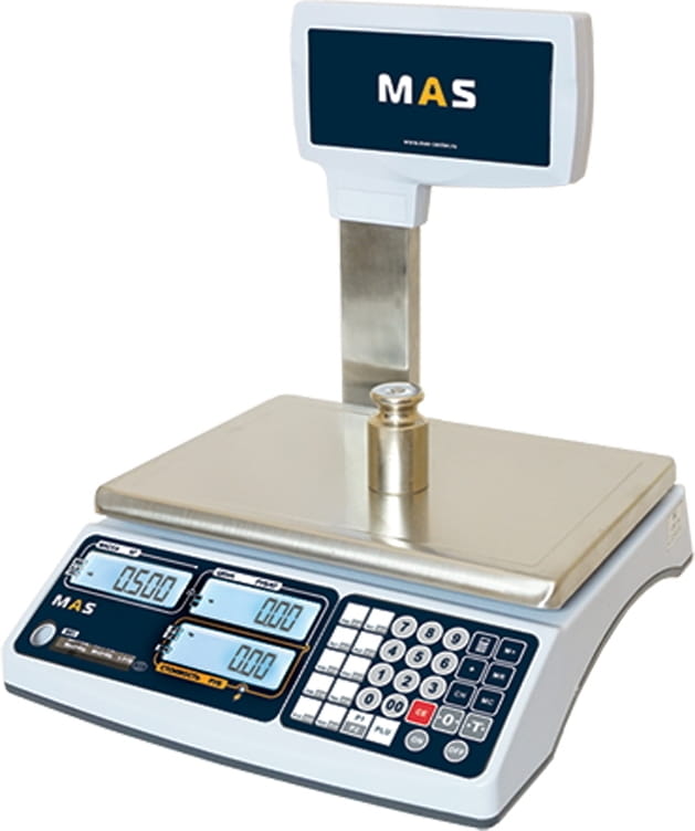 Торговые электронные весы MAS MR1-06P