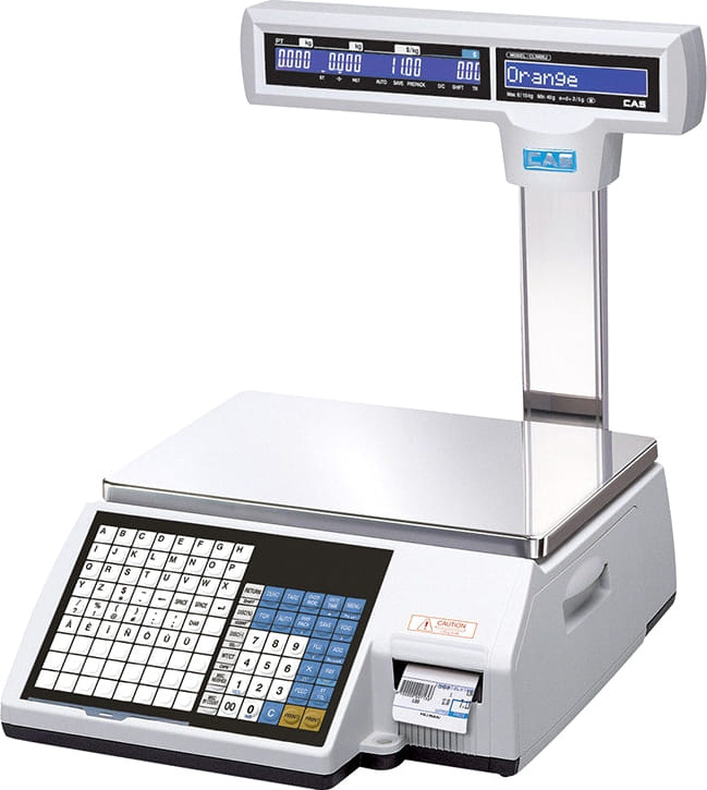 Торговые электронные весы CAS CL5000J-30IP TCP-IP с печатью этикеток