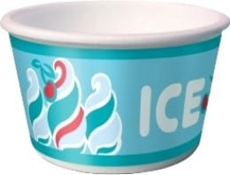 Пластиковый контейнер (креманка) для мороженого ТЕРМОКАП ICE CREAM 140 мл (950 шт)