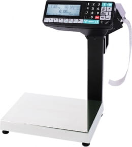 Торговые электронные весы МАССА-К МК-32.2-RP10 с печатью этикеток