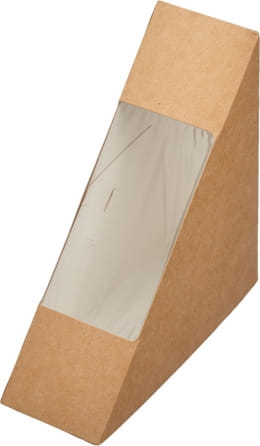 Картонная коробка (упаковка) для сэндвичей ДЖИДИПРО ECO SANDWICH 40 130х130х40 мм (600 шт)