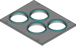 Матрица для запайщика лотков VASSILII 0151